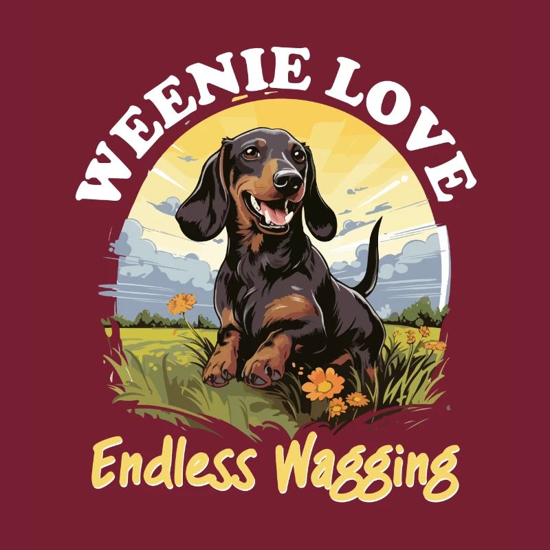 Teckel saucisse saucisse chien Weenie amour sans fin