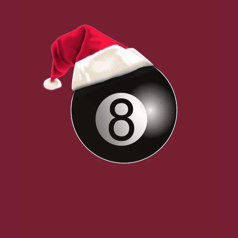 Conception drôle de billard billard de Noël