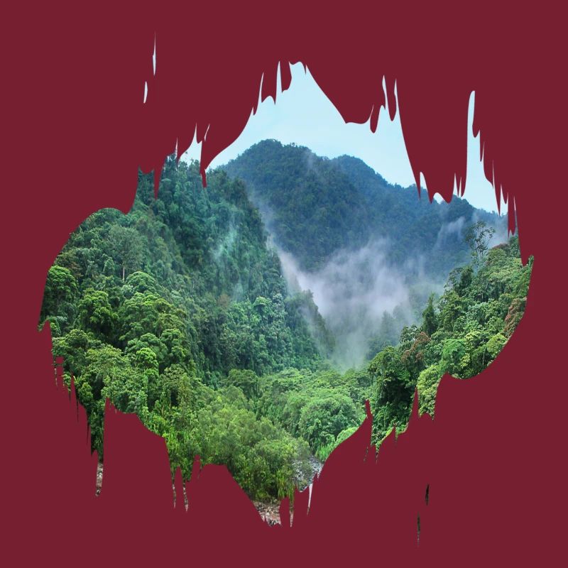 Regenwald Urwald Amazonas Farbfleck Geschenk
