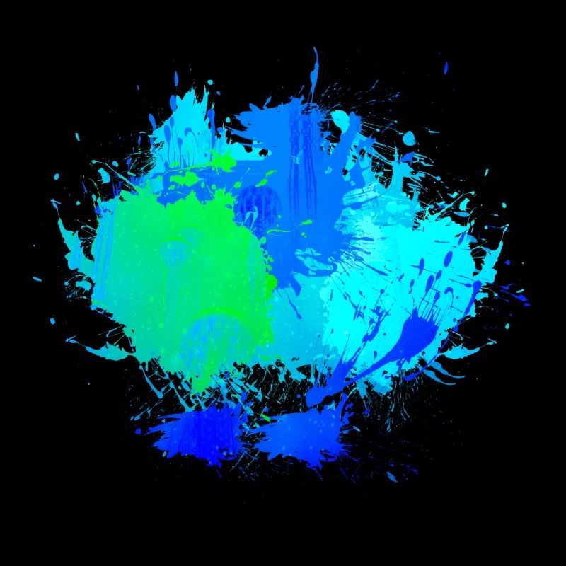 Blauer Farbfleck Hintergrund Deko