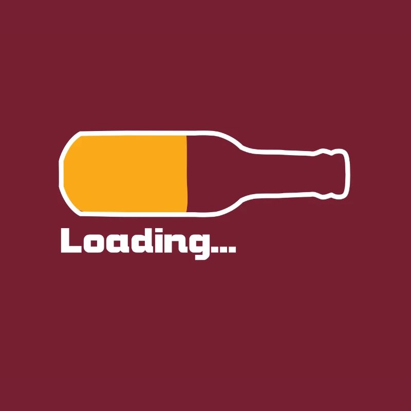 Bier Loading... - Bierflasche
