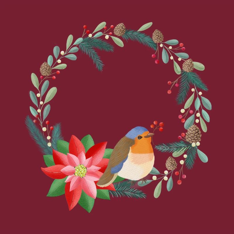 Weihnachtskranz personalisierbar mit deinem Text