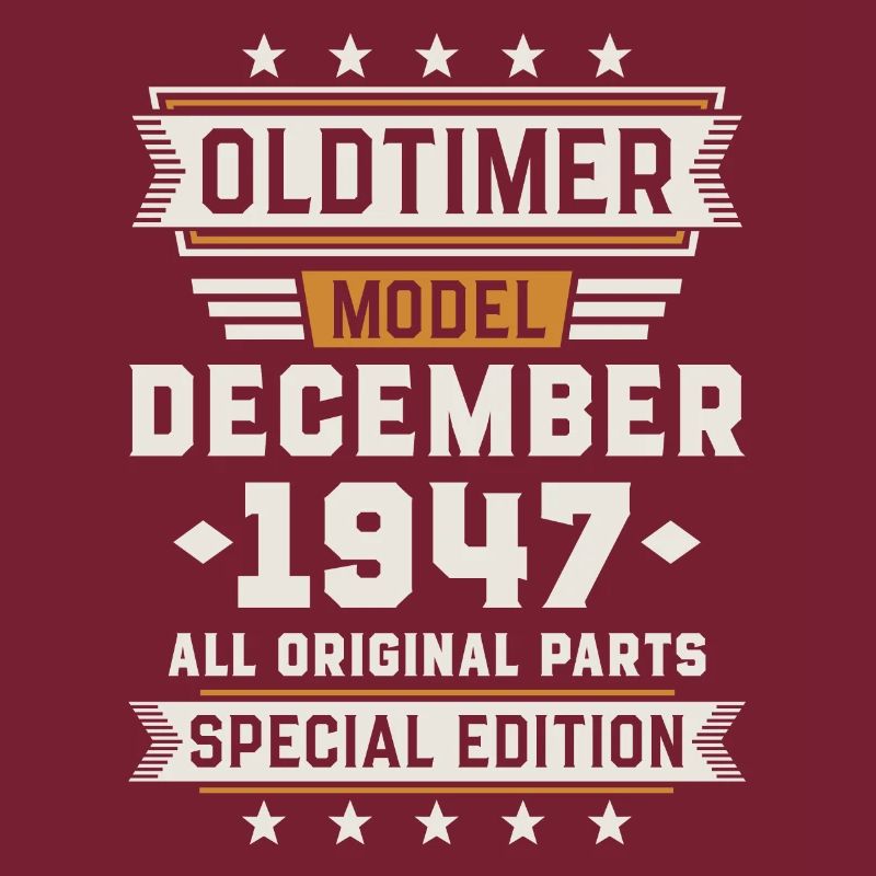 Oldtimer December 1947 Geburtstag Geschenk