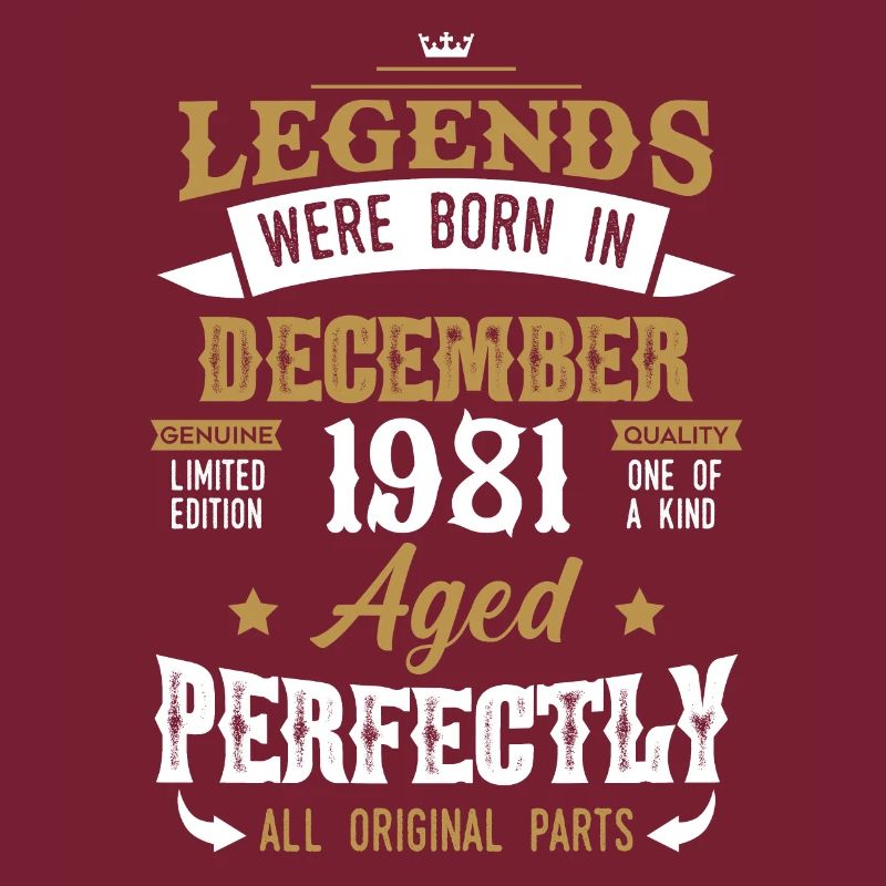 Born December 1981 Birthday gift