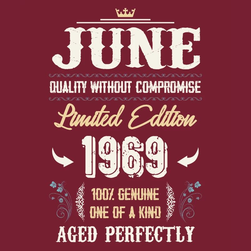 Juni 1969 Vintage Geburtstag Geschenk