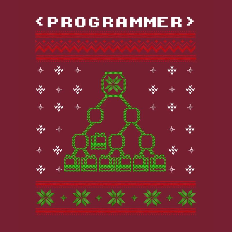 Programmeur ordinateur cadeau de chandail de Noël laid