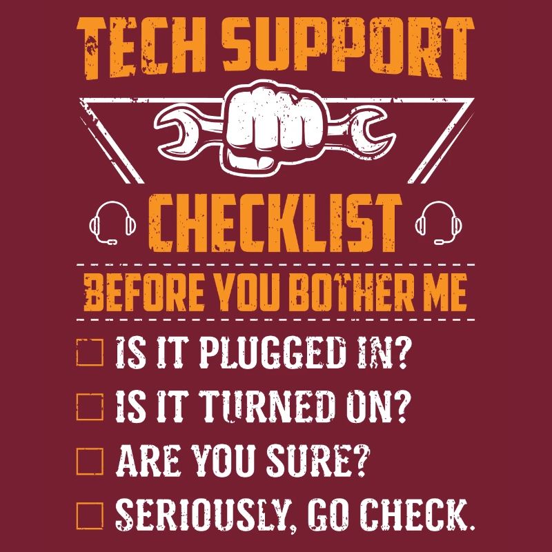 Technology Support Checklist Computer IT Informatics