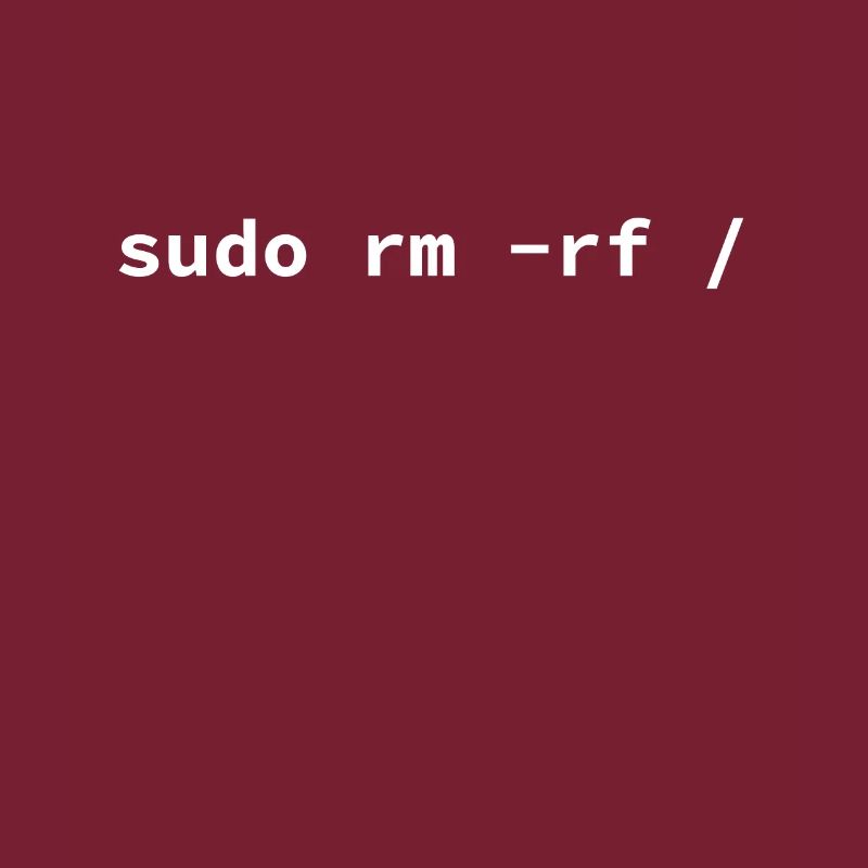 Computer - Sudo rm -rf / Tux Linux Penguin -