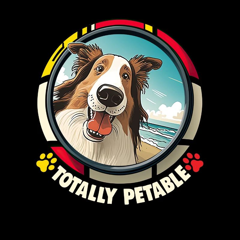Collie Hunde Cartoon Collie Design