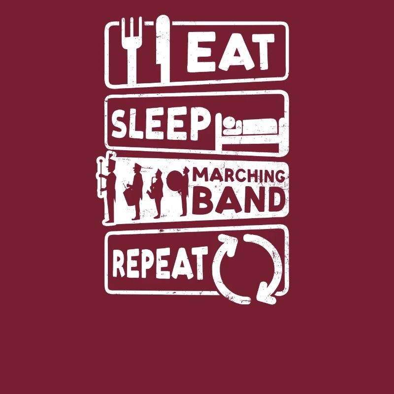 Fanfare Uniforme Manger Dormir Répéter