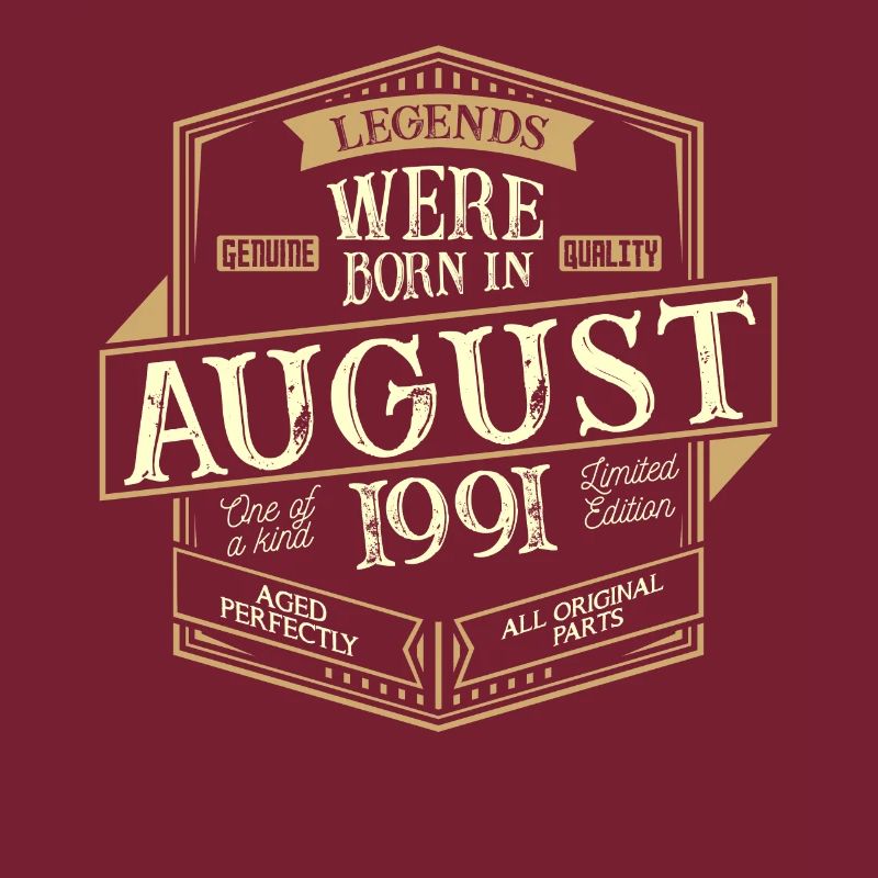 August 1991 Geburtstag Mann