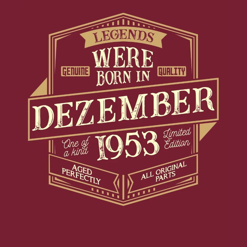 Dezember 1953 Geburtstag Mann