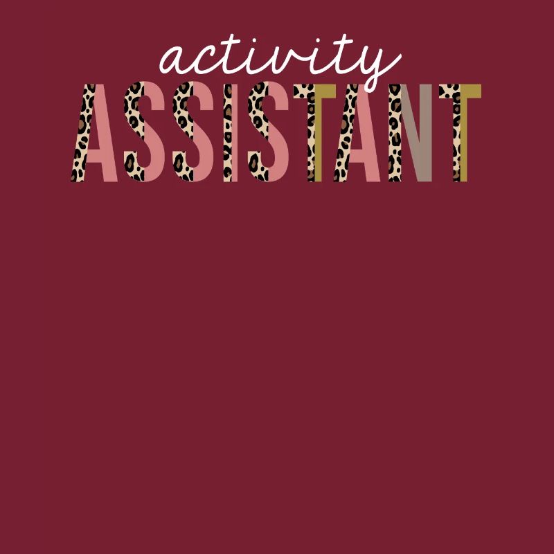 Activity Assistant Leopard Print Funny Gift