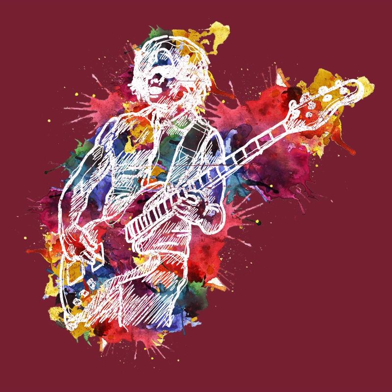 Abstract guitar art