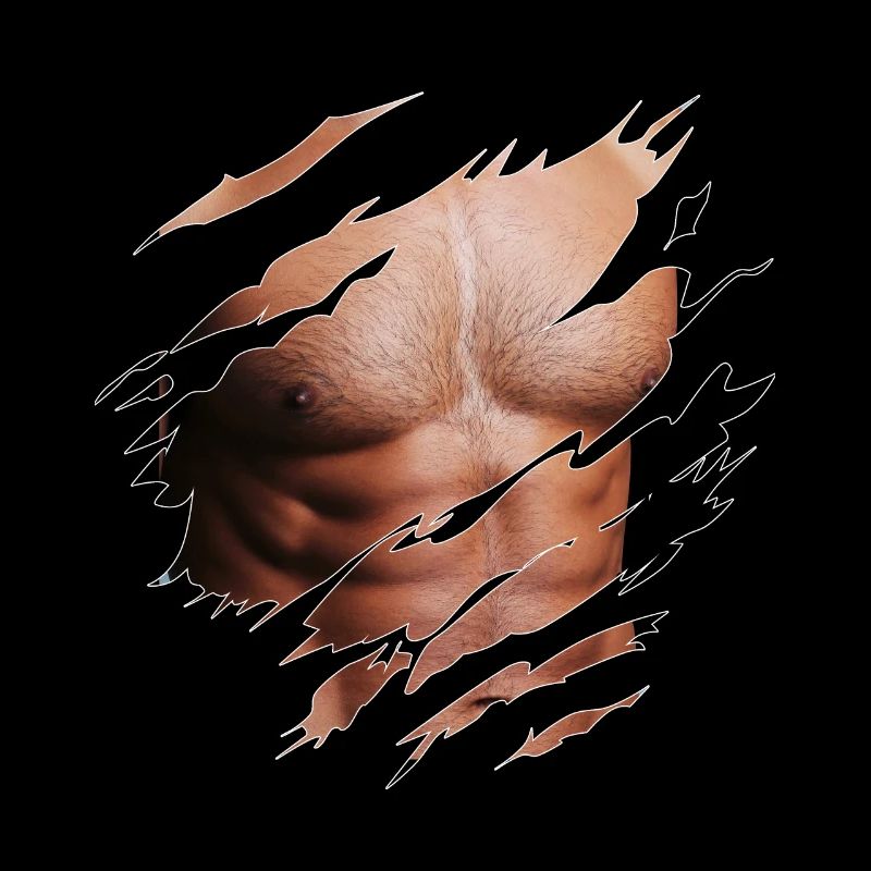Sixpack muscles man chest gift idea