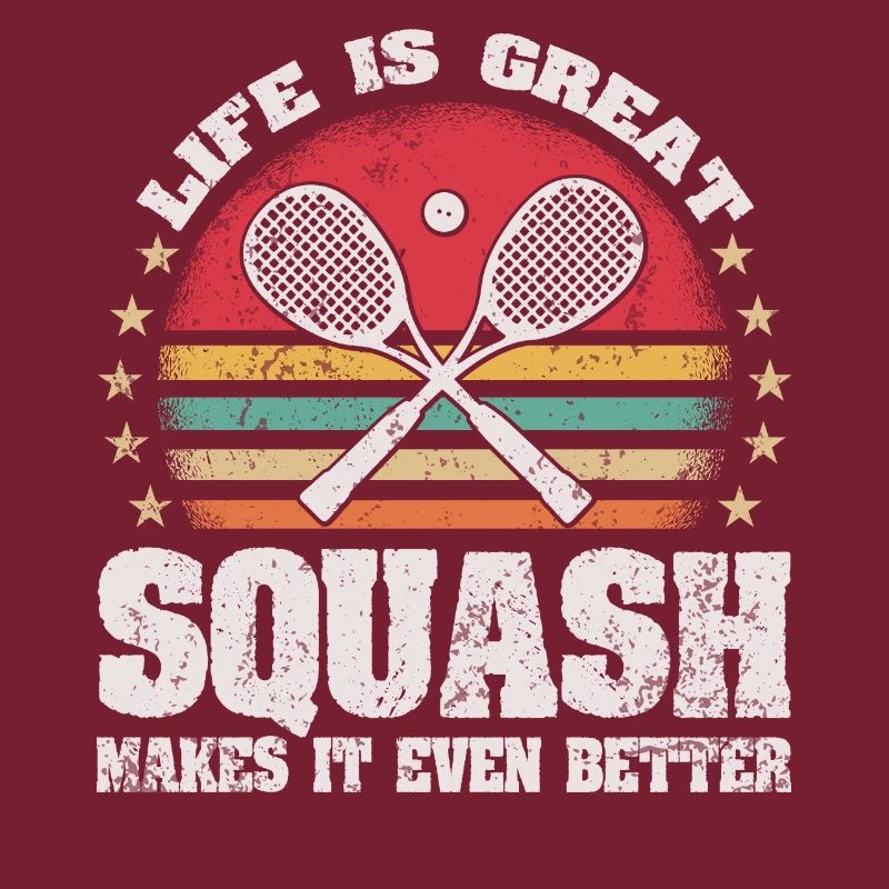 Life is Great Squash Makes It Better Retro Squash