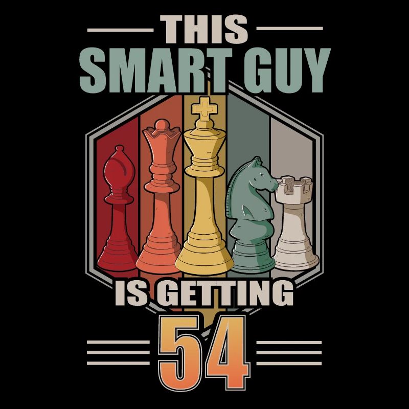 Smart Guy Is Getting 54 Retro Schach 54 Geburtstag
