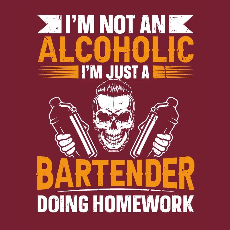 Juste un barman faisant ses devoirs Barman drôle
