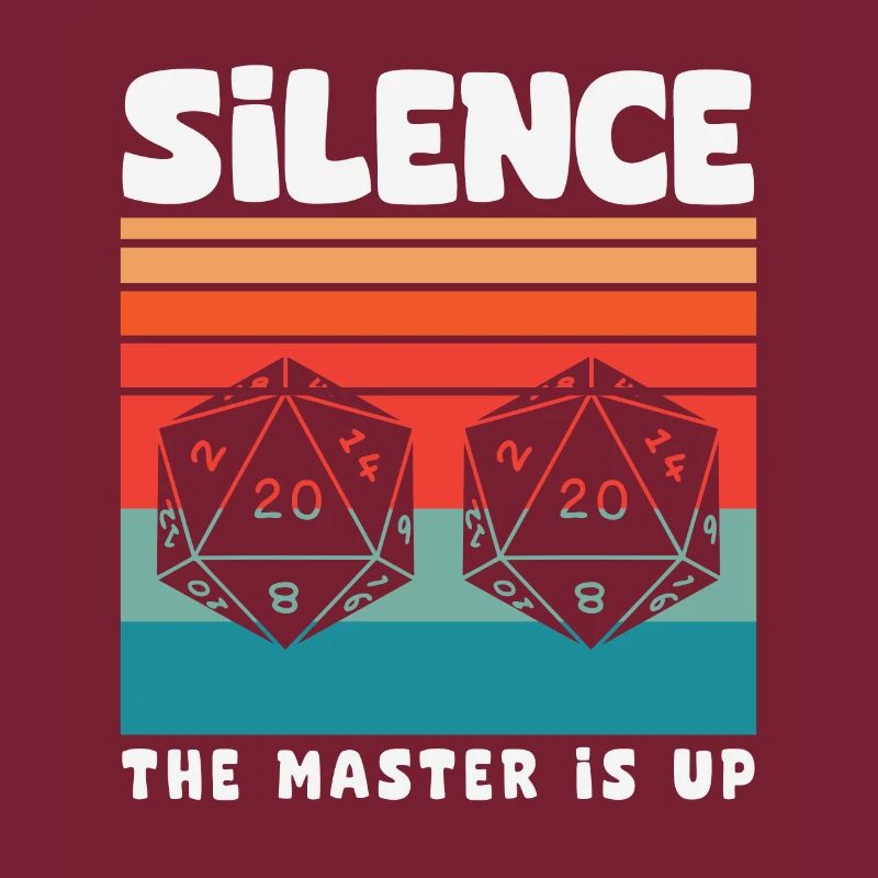 Silence! Le Master Is Up D20 Cube