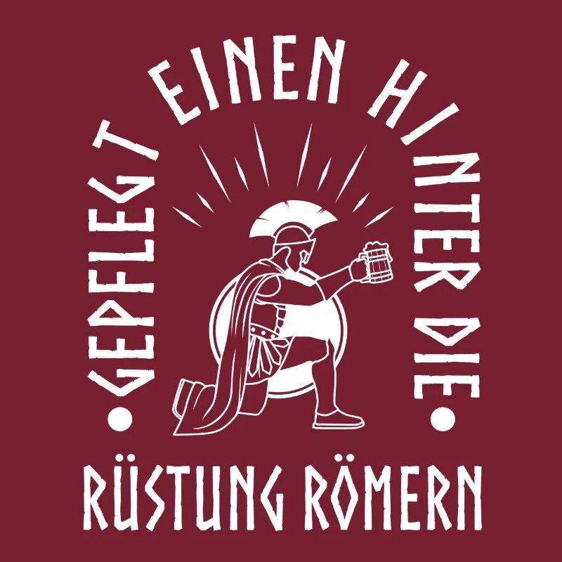 Gepflegt einen hinter die Rüstung Römern