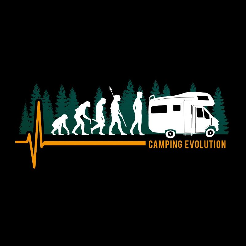 Evolution Camping Camper Funny