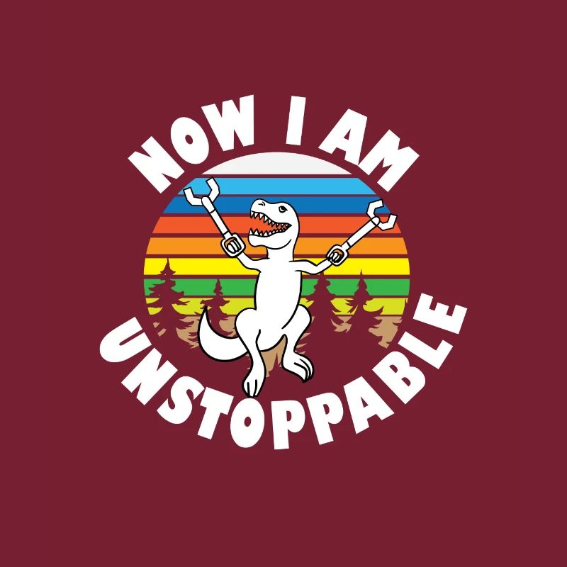 T-Rex Dinosaur Crutches Unstoppable Short Arms