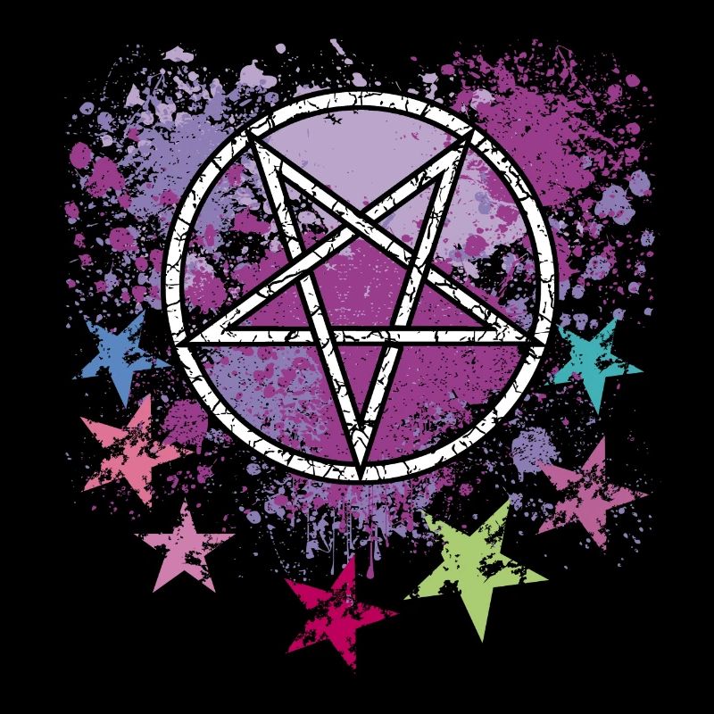 Pentagram with stars