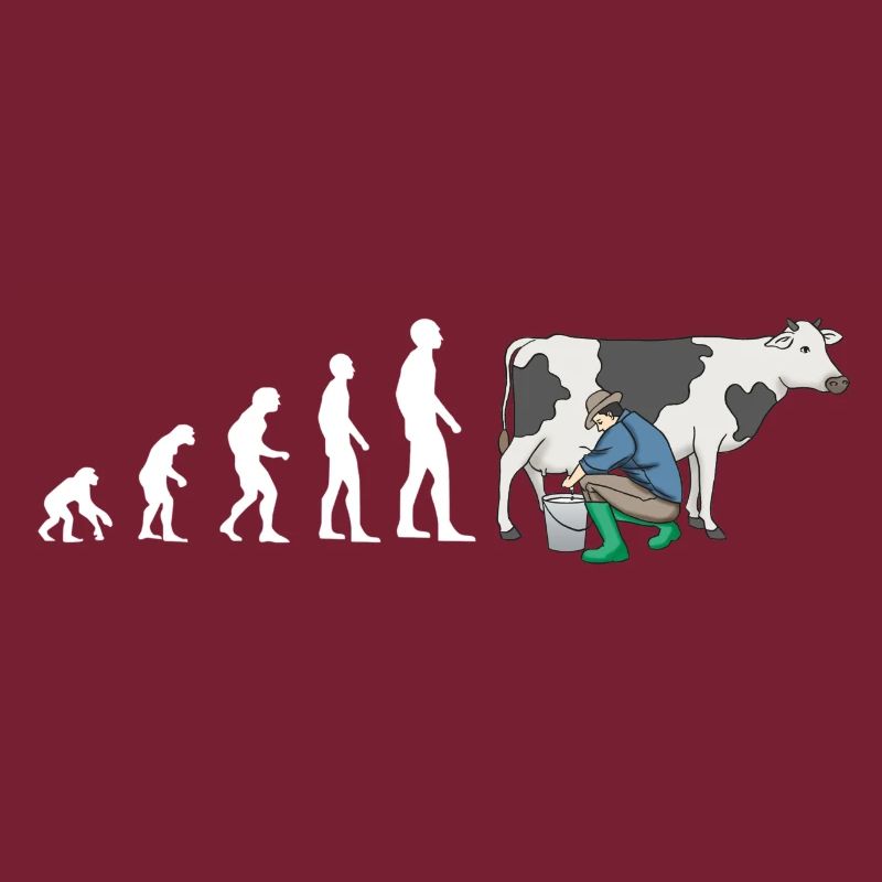 Evolution Bauer Kuh Melken