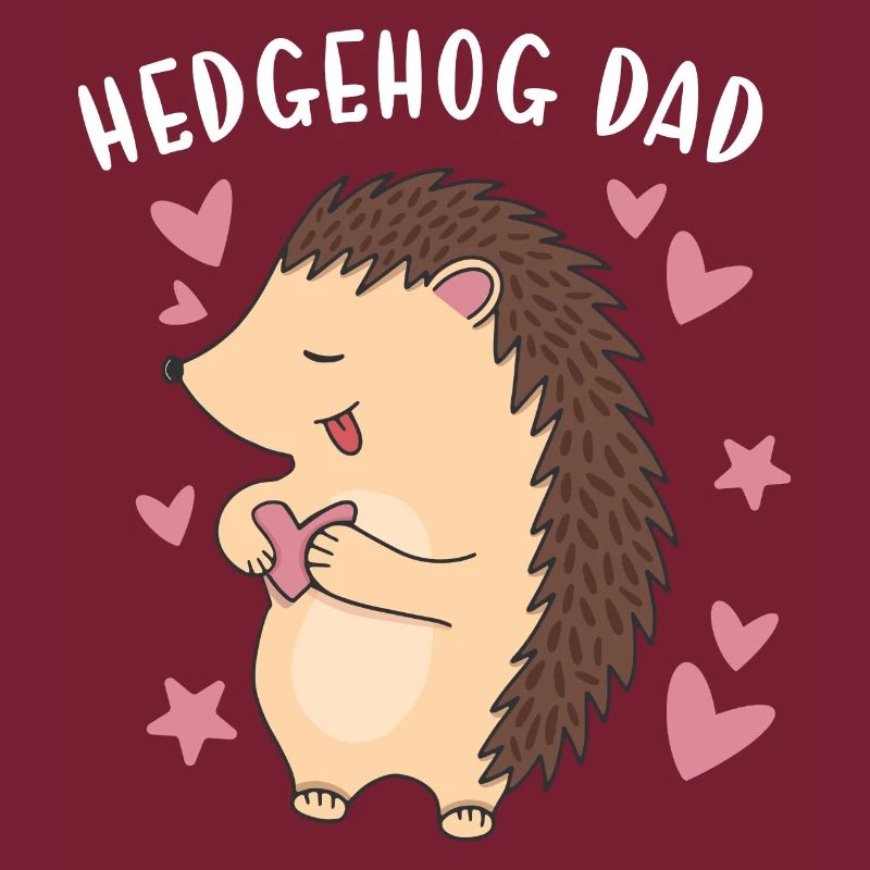 Hedgie Hedgehog Dad Hedgehog