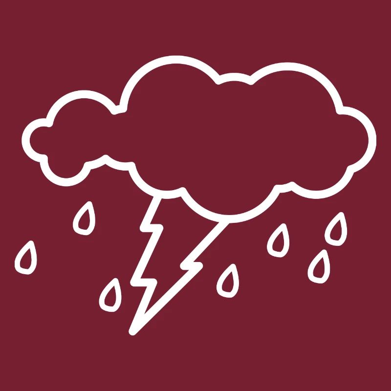 Cloud thunderstorm gift lightning rain drops weather