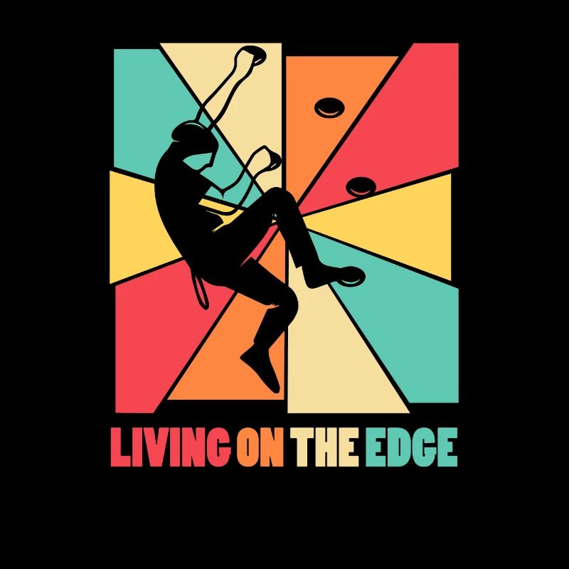 Leben am Rande Kletterwand