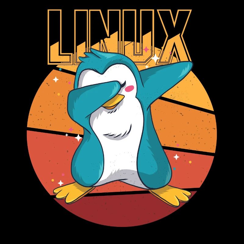 Geek Linux Root Party Penguin Nerd Programmer Comp
