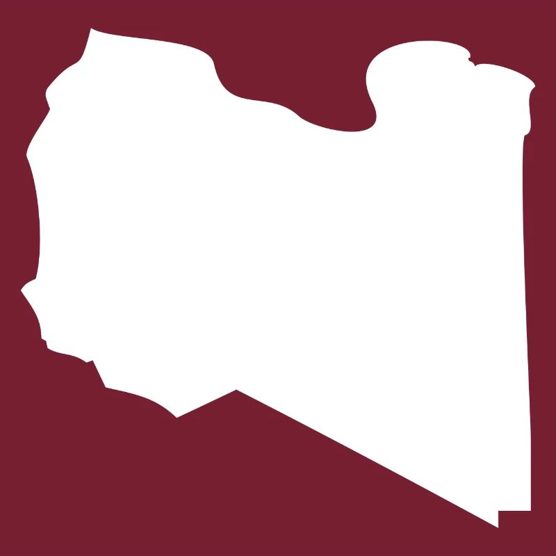 Drapeau de la carte de la Libye