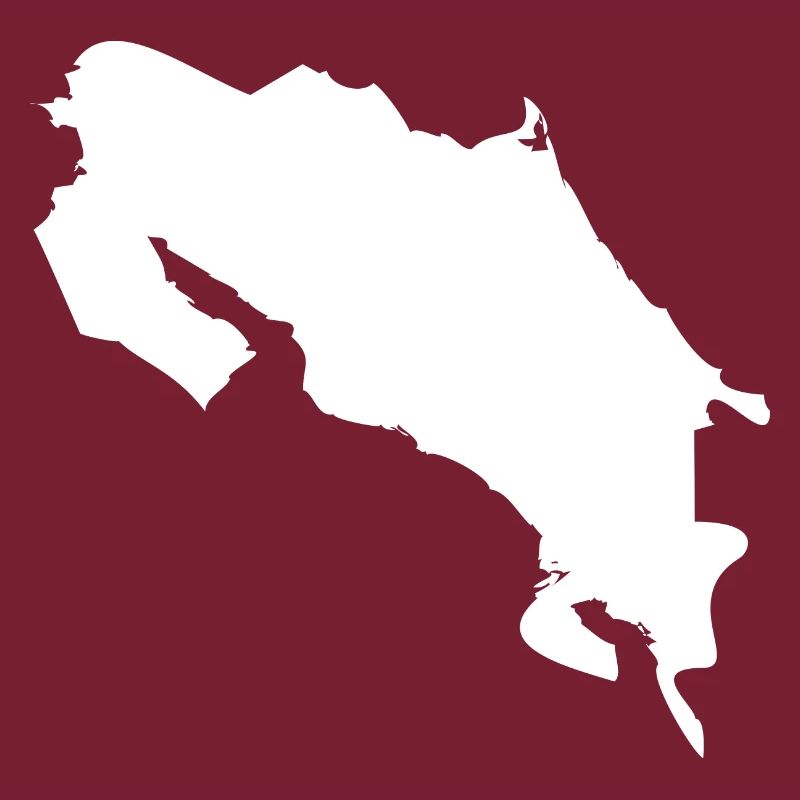Drapeau de carte du Costa Rica