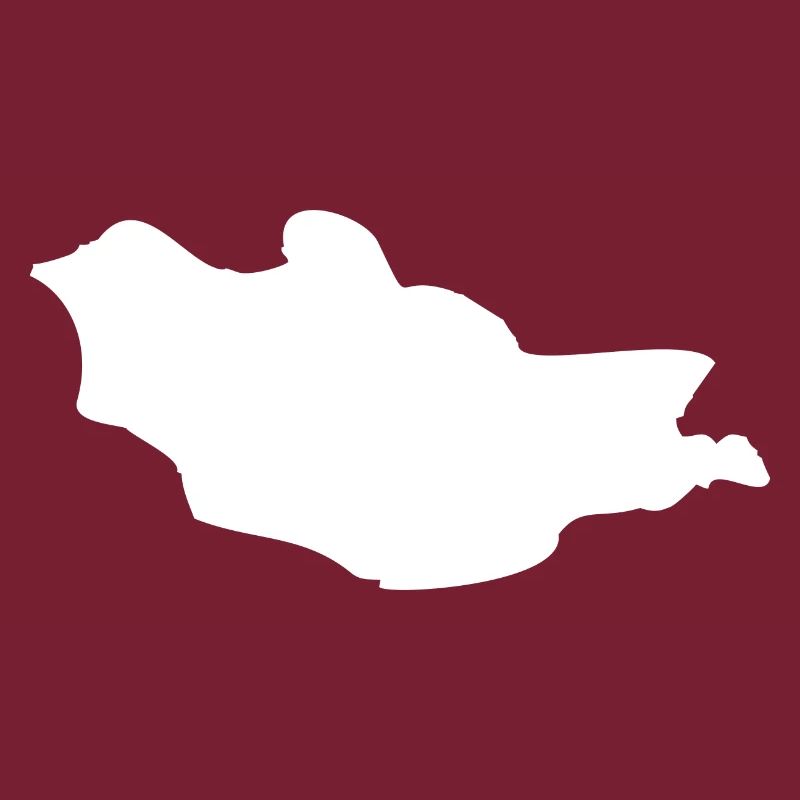 Drapeau de la carte de la Mongolie