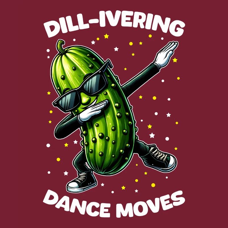Drôle Concombre Dabbing Danse