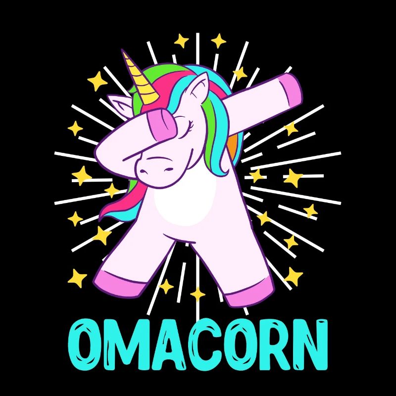 Omacorn Großmutter Muttertag Einhorn Fans