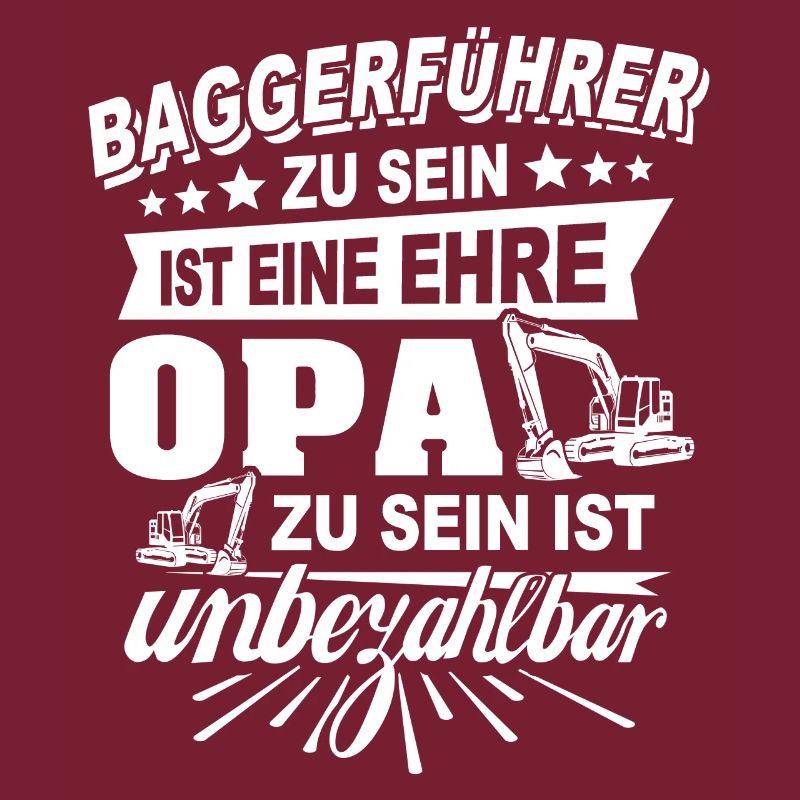 Baggerfuehrer Opa Baggerfahrer