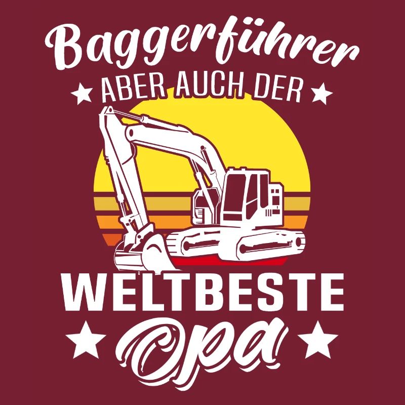 Baggerfahrer Opa Baggerführer
