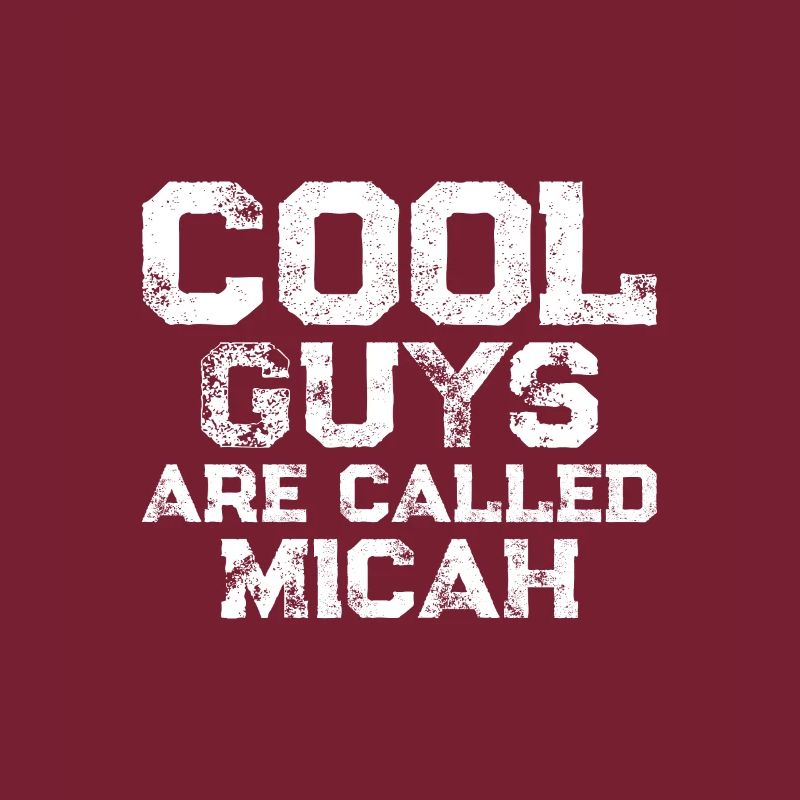 Les mecs cool s’appellent Micah