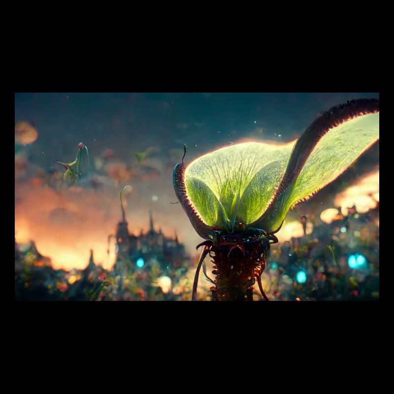 Futuristic Venus flytrap