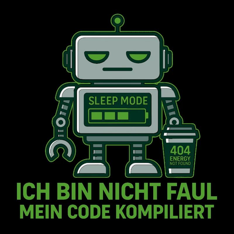 Programmierer T-Shirt – Bin nicht faul