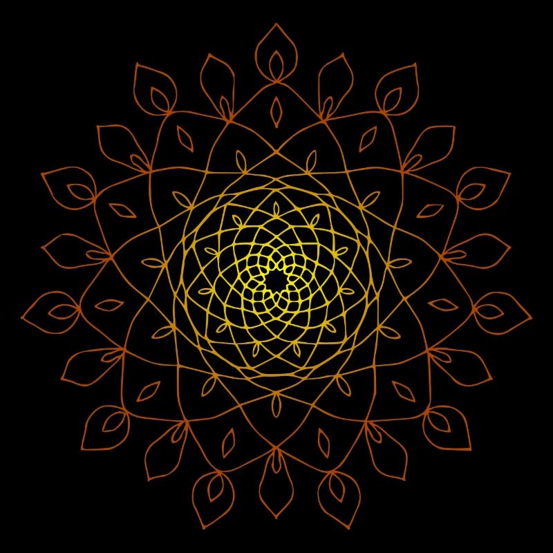 Mandala Sonne energetisches Energie Symbol