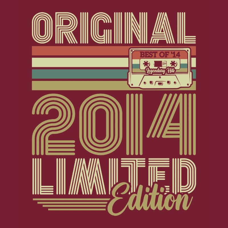 Original 2014 Vintage Retro Geburtstagsgeschenk