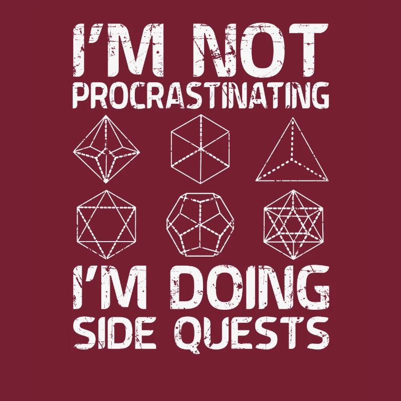 Im Doing Side Quest RPG Rollenspiel Würfel