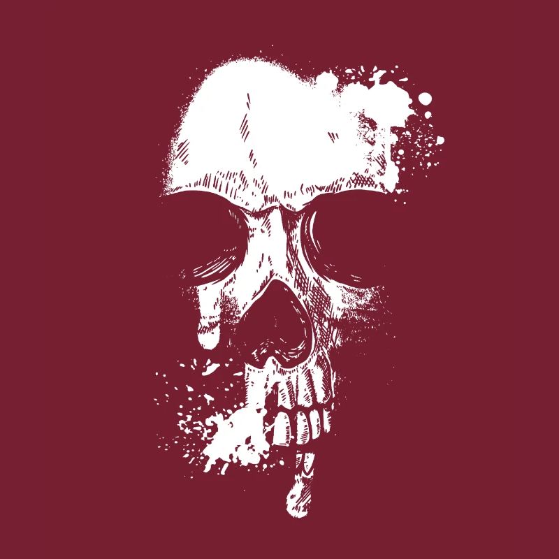 Schädel Kopf und Schal Gothic Knochen Ästhetische