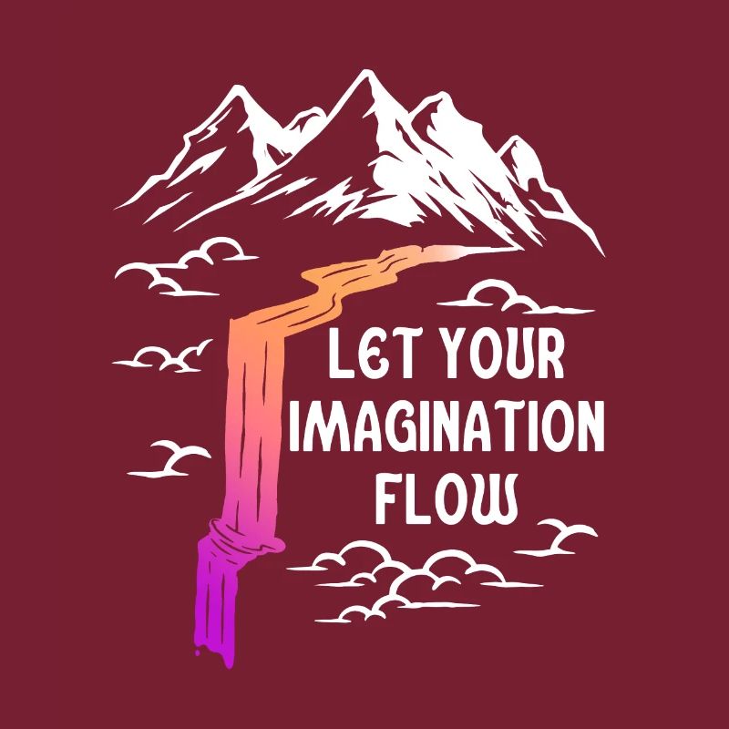 Space River Mountain Imagination
