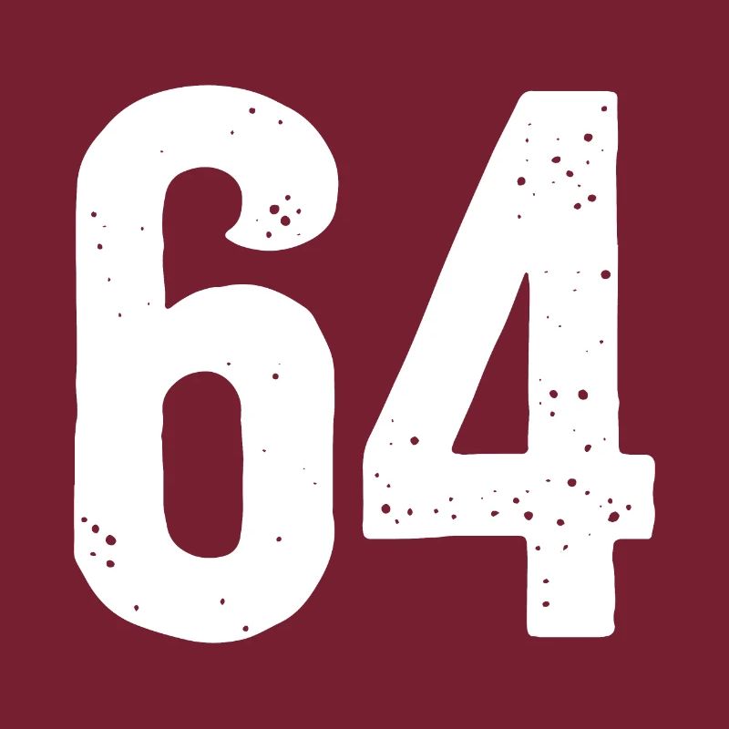 64 Numéros Blanc