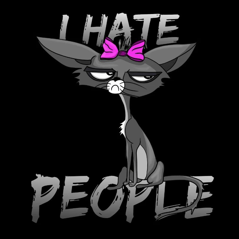 Cat I hate people with bow