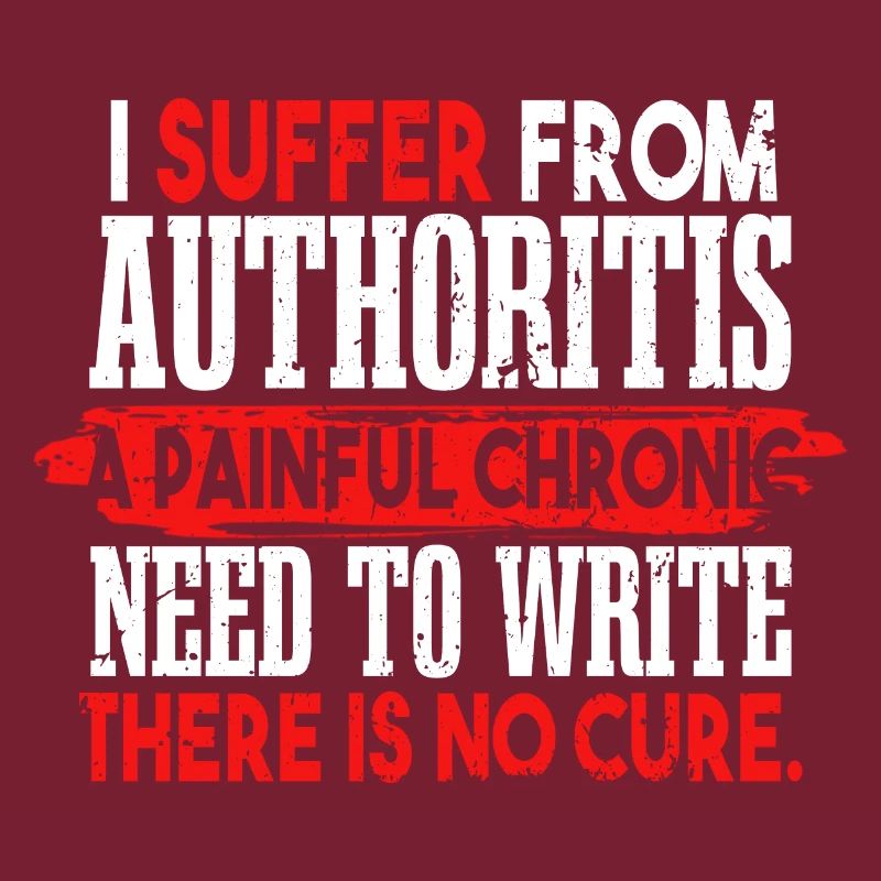 Funny Author Writing Writer